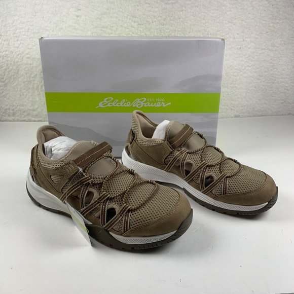 Eddie Bauer Sutton Hybrid Women's Adventure Slip-on Shoe Size 8 M Sand NIB S0222 - Picture 1 of 11